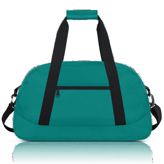Herdesigns Teal Sports Duffle Bag for Women & Men, Gym Bag Dance Bag Overnight Bag Carry On Weekender Travel Bag