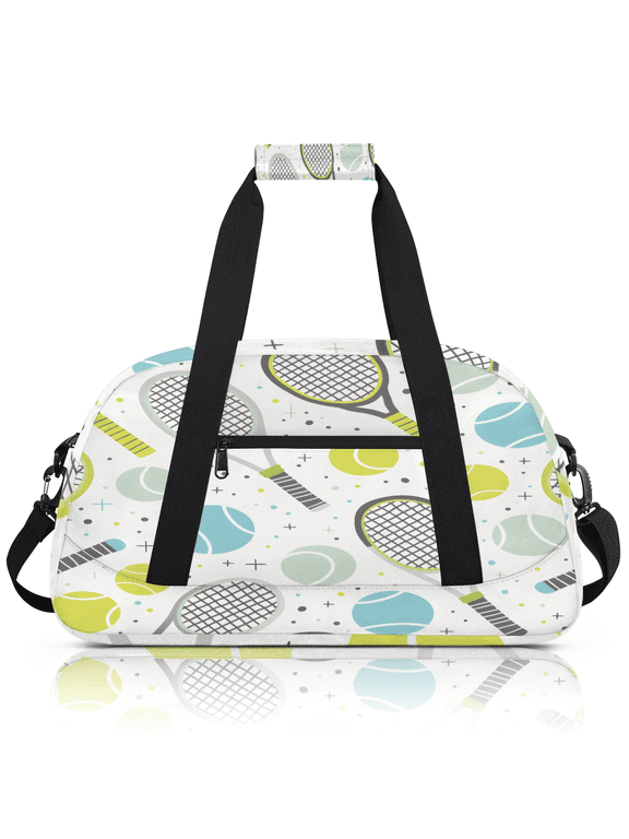 Tennis Sports Duffle Bag for Women & Men, Sports Ball Gym Bag Dance Bag Overnight Bag Carry On Weekender Travel Bag