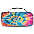 thumbnail image 1 of Herdesigns Tie Dye Carry Case Compatible with Nintendo Switch 2017 & Oled 2021, with 20 Game Card Slots, Colorful Swirls Portable Travel Carrying Case Pouch for Accessories & Games, 1 of 8