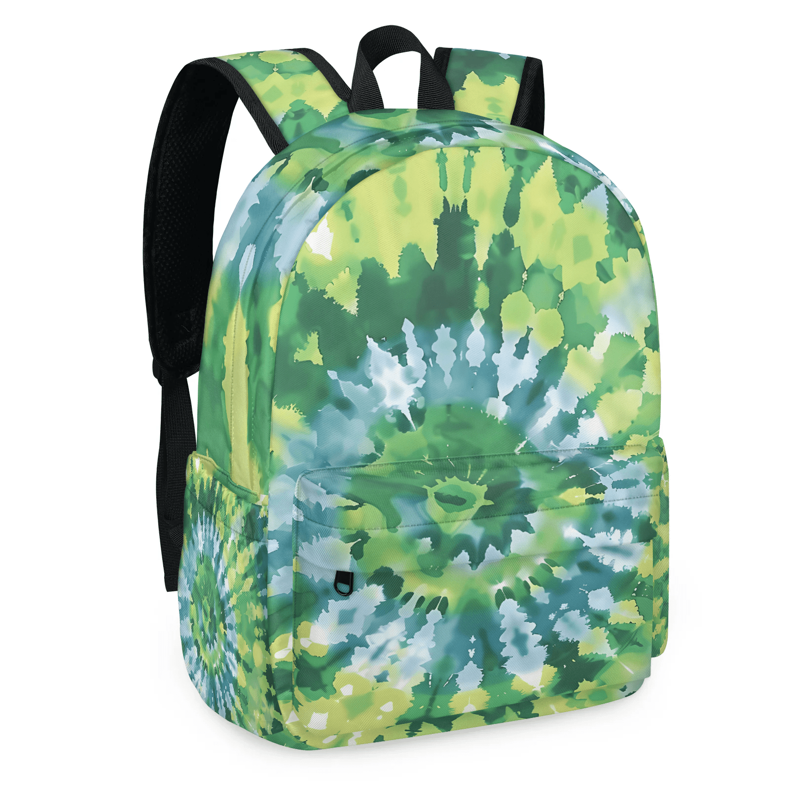 backpack laptop green pink tie die Rainbow Tie-Dye it comes with a matching lunch box and a cute bag charm keychain for an extra pop of personality Unique Tie Dye All Over