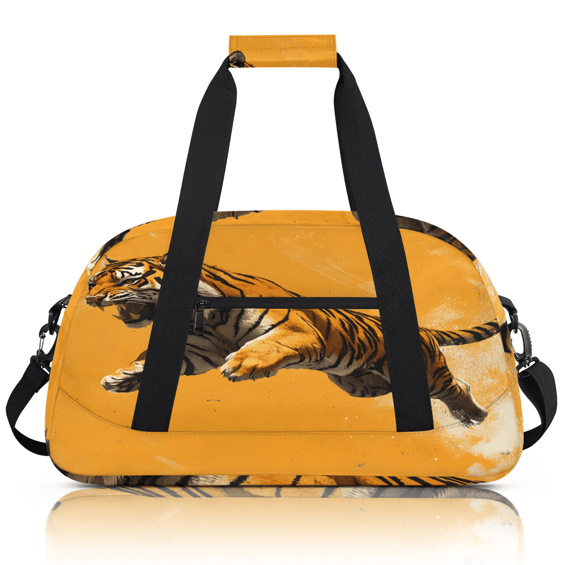 Herdesigns Tiger Sports Duffle Bags Travel Duffle Bag Gym Bag Funny Tiger Weekender Travel Bag Waterproof Overnight Bag Carry On Travel Tote Bag Dance Bags
