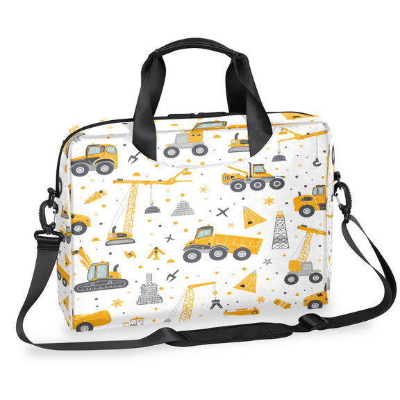 Herdesigns Tractor Excavator Laptop Bag for Women Men, Computer Case Briefcase Messenger Bags, 15-15.6 inch Laptop Sleeve Shoulder Bag