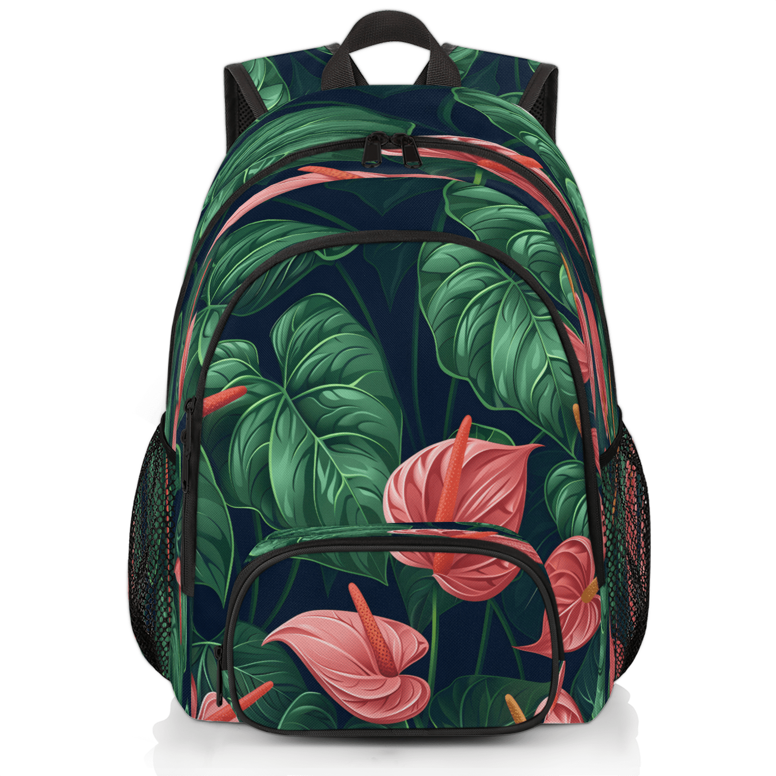 Herdesigns Tropical Laptop Backpack for Women Men, 18.3 Inch Travel ...