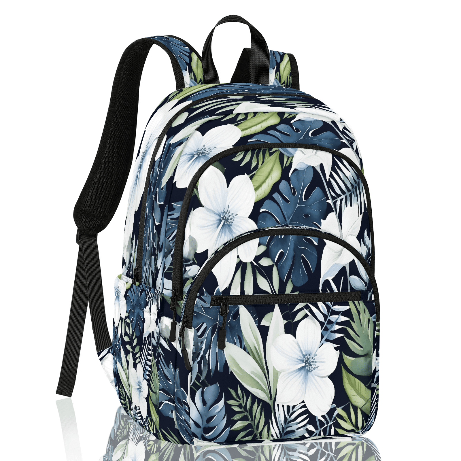 Backpack Essentials Girl Herdesigns Tropical Palm Leaves Floral Travel Backpack for Women, 16.5 ...