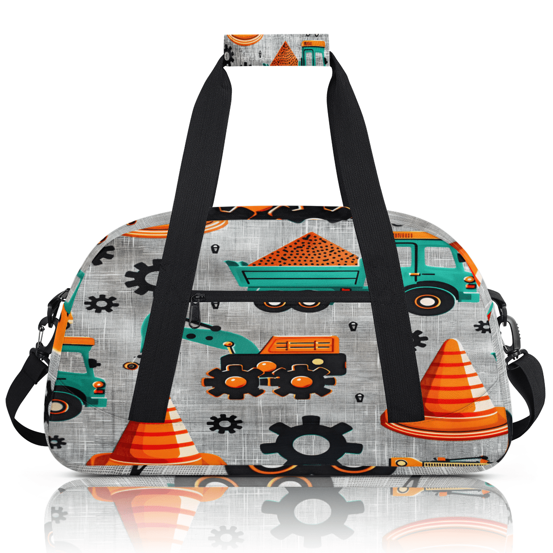 Herdesigns Truck Sports Duffle Bag for Women & Men, Car Gym Bag Dance Bag Overnight Bag Carry On Weekender Travel Bag