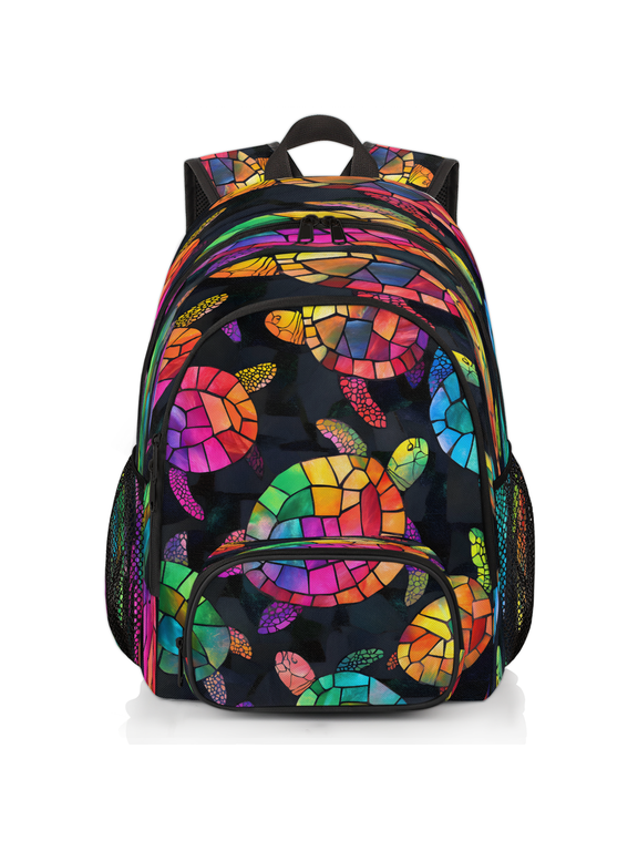 Turtle Laptop Backpack for Women Men, 18.3 Inch Work Computer Backpacks Sea Turtle Large Nurse Bag Waterproof Casual Daypack for Travel