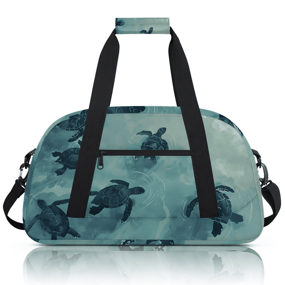 Herdesigns Turtle Sea Animals Sports Duffle Bag for Women & Men, Gym Bag Dance Bag Overnight Bag Carry On Weekender Travel Bag
