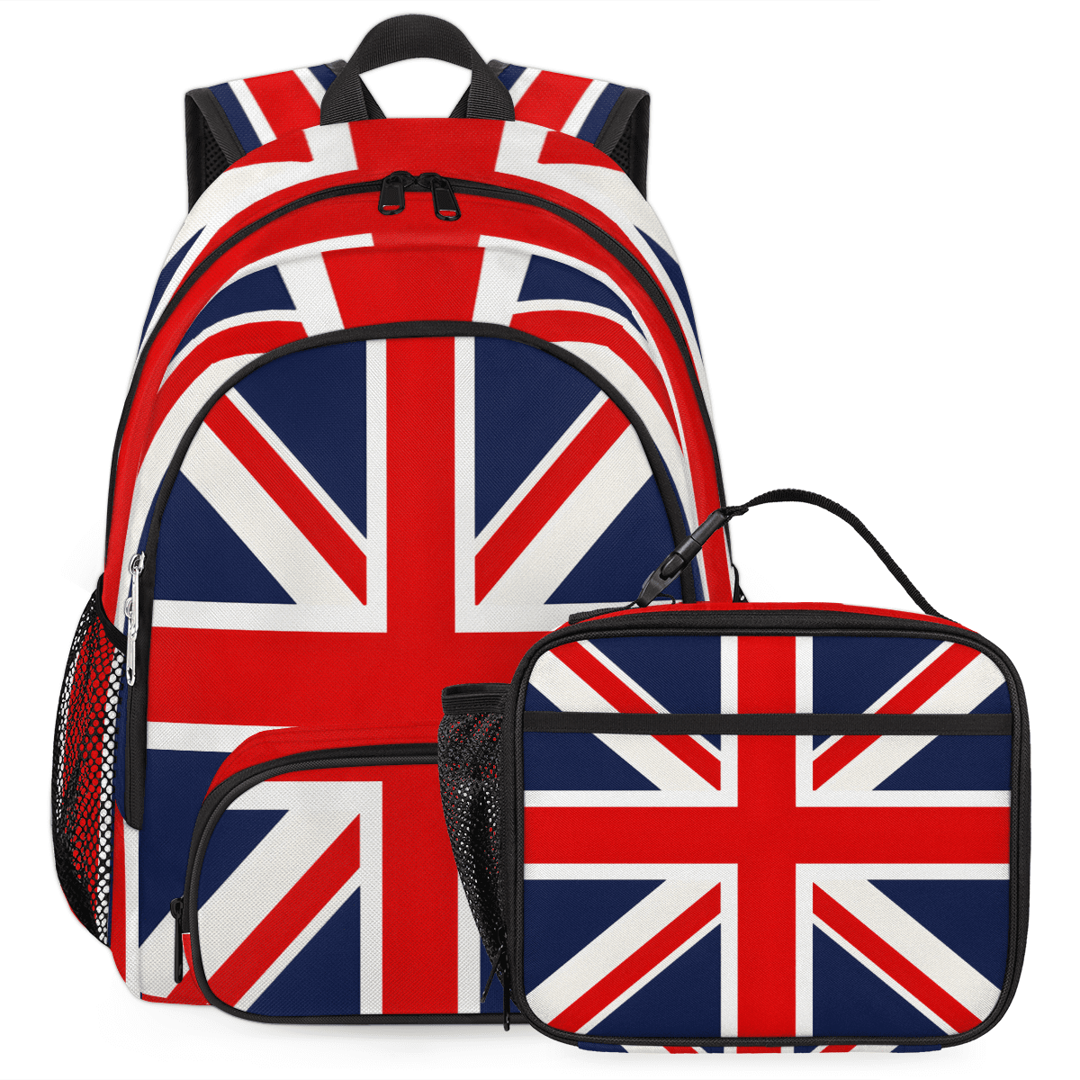 british flag laptop backpack Broad Bay UK United Kingdom Flag Design Computer Bag : Electronics front zip pocket Herdesigns Union Jack Backpack with