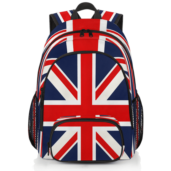 Herdesigns Union Jack Laptop Backpack for Women Men, 18.3 Inch Travel Work Backpacks, UK Flag Waterproof Computer Casual Daypack Nurse Teacher Bags