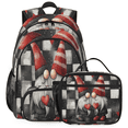 thumbnail image 1 of Herdesigns Valentine's Day Gnome Large Backpack Set with Lunch Box Lightweight Water Resistant Travel Laptop Backpacks Casual Daypacks for Women Men, 1 of 8