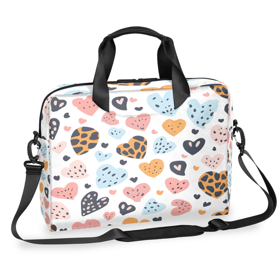 Herdesigns Valentine's Day Laptop Bag for Women Men, Computer Case Briefcase Messenger Bags, 15-15.6 inch Laptop Sleeve Shoulder Bag