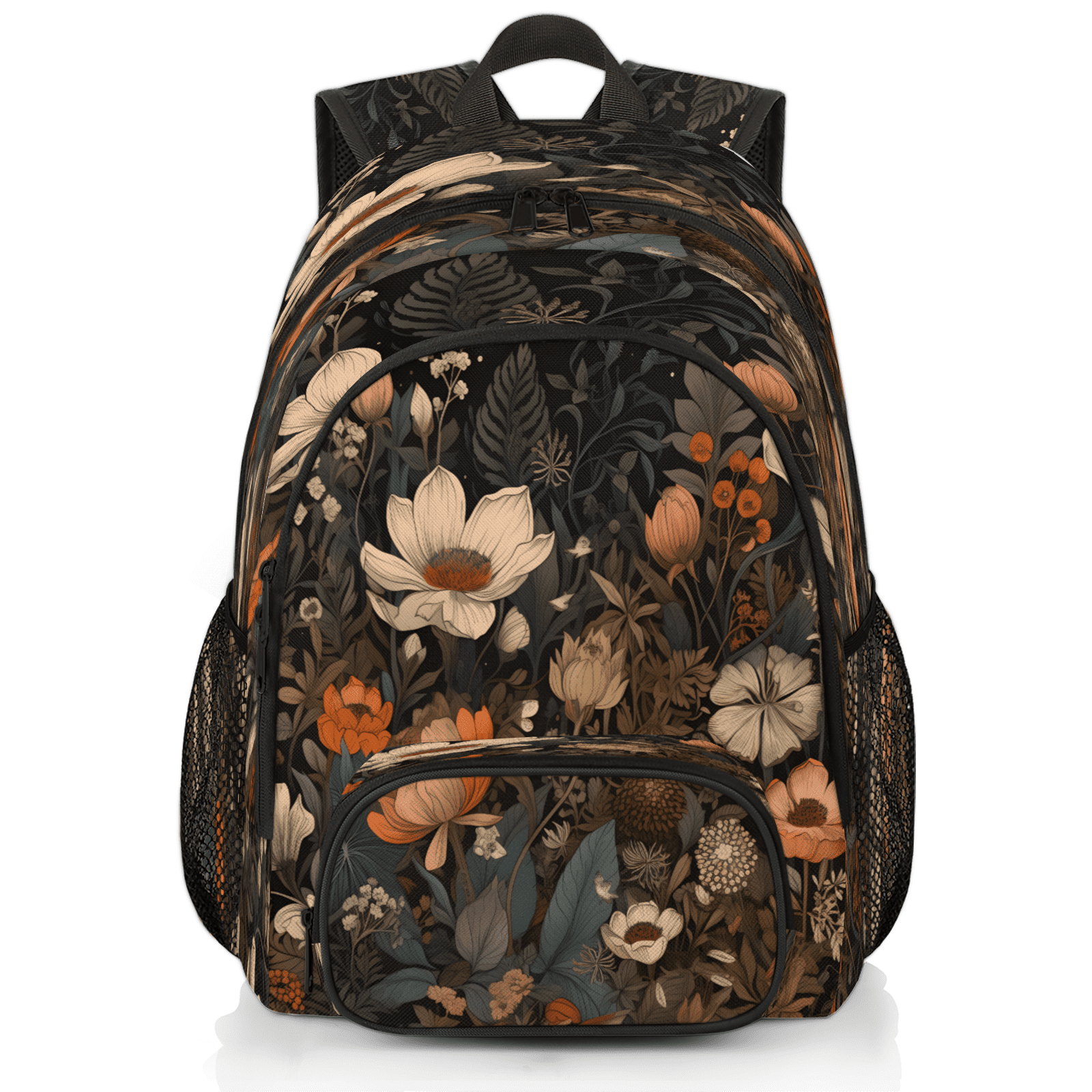 Herdesigns Vintage Floral Laptop Backpack for Women Men, 18.3 Inch ...