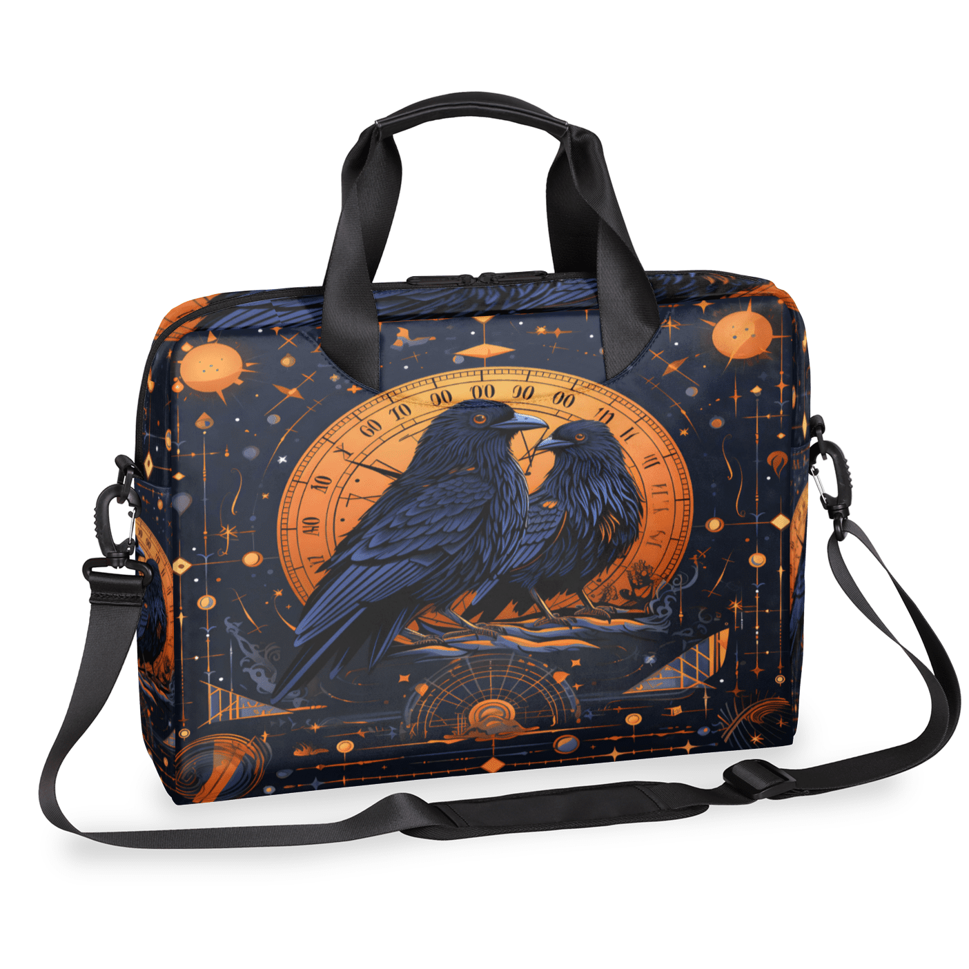 Herdesigns Vintage Laptop Bag for Women Men, Computer Case Briefcase Messenger Bags, 15-15.6 inch Laptop Sleeve Shoulder Bag