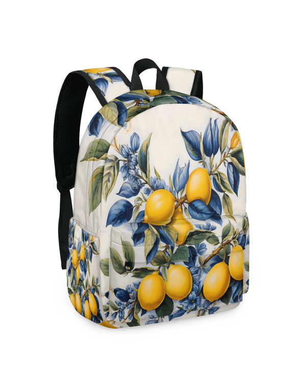 Vintage Lemon Backpack for Men Women Large Capacity Laptop Backpack Casual Daypack for Work Travel