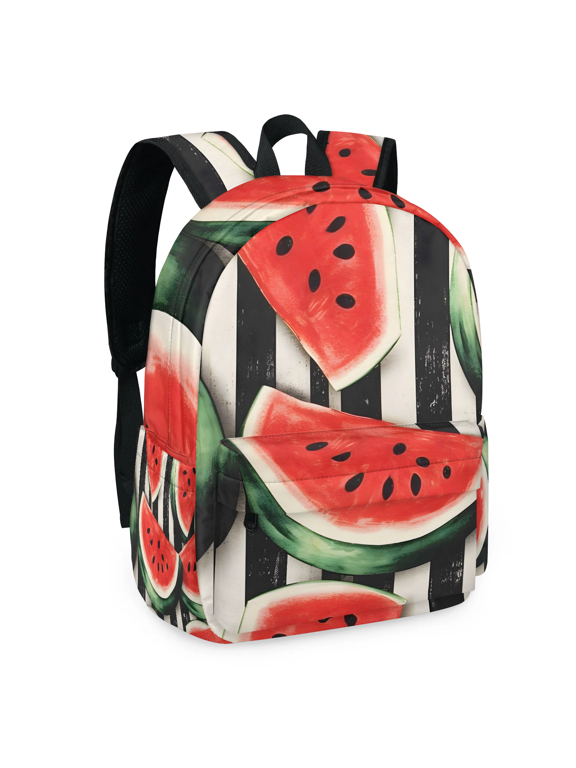 Watermelon Backpack for Men Women Large Capacity Laptop Backpack Casual Daypack for Work Travel