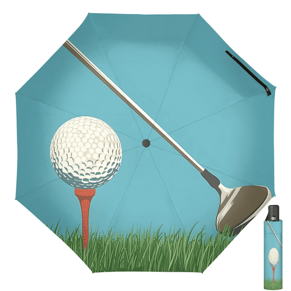 Optionauto Herdesigns Windproof Travel Umbrella, Golf Ball Sport Folding Auto ...