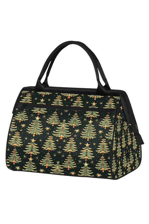 Winter Forest Overnight Weekender Bag for Women Men Christmas Tree Carry On Overnight Travel Duffle Bag Labor Delivery Bag for Hospital