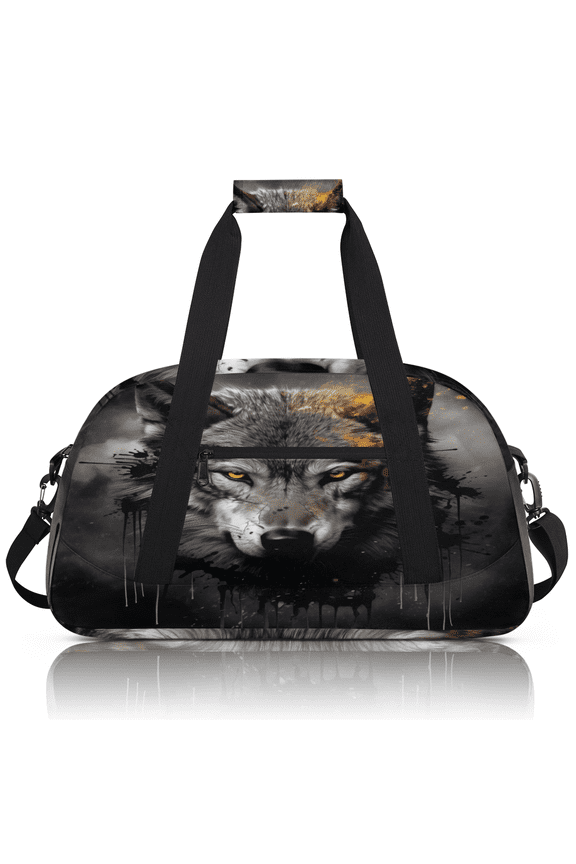 Wolf Sports Duffle Bag for Women & Men, Gym Bag Dance Bag Overnight Bag Carry On Weekender Travel Bag