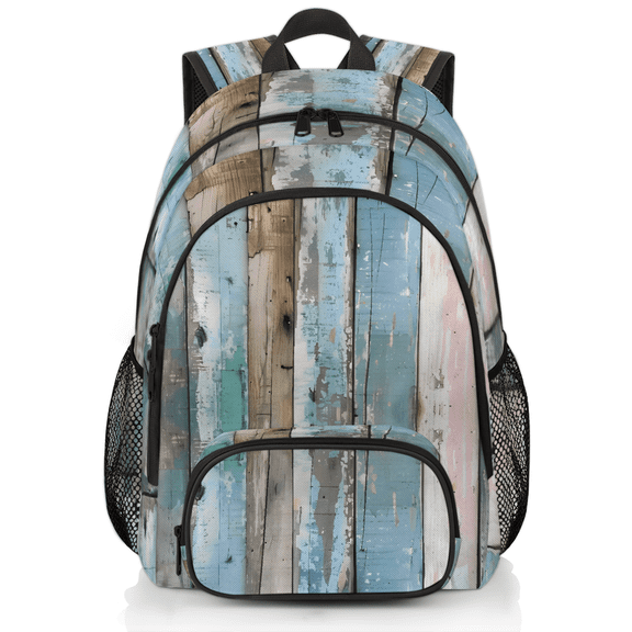 Herdesigns Wood Grain Print Laptop Backpack for Women Men, 18.3 Inch Large Computer Backpacks Fashion Teacher Nurse Bag Casual Daypack for Work Travel