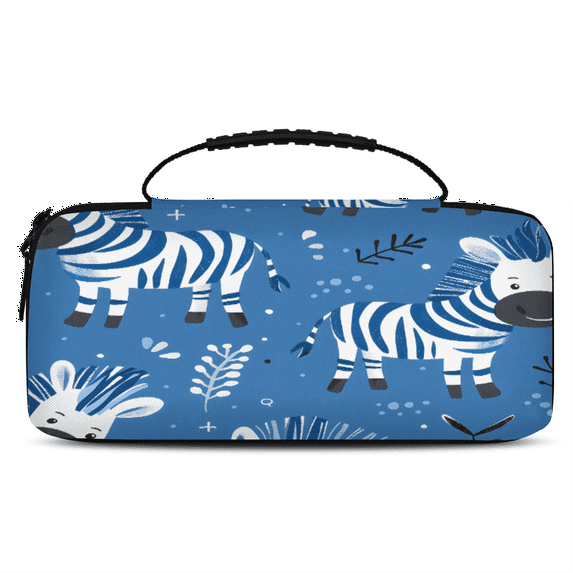Herdesigns Zebra Carry Case Compatible with Nintendo Switch 2, with 20 Game Card Slots, Cute Portable Travel Carrying Case Pouch for Accessories & Games