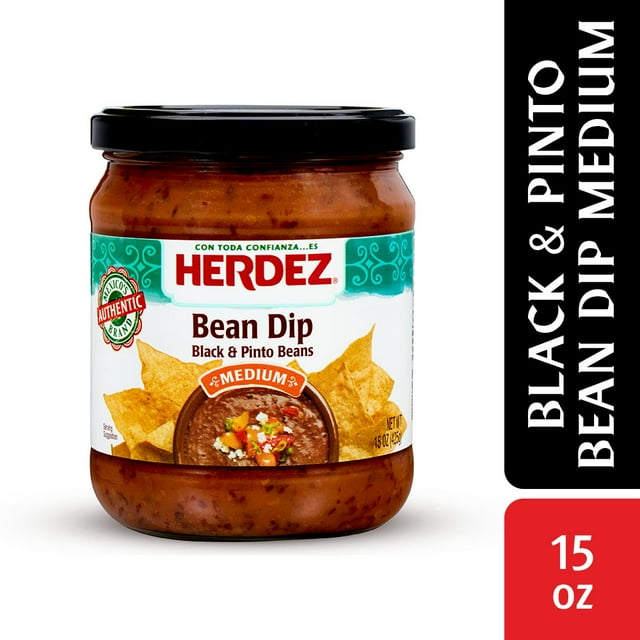 Find Your Perfect Herdez Bean Dip, Black and Pinto Bean, Medium, 15 Oz