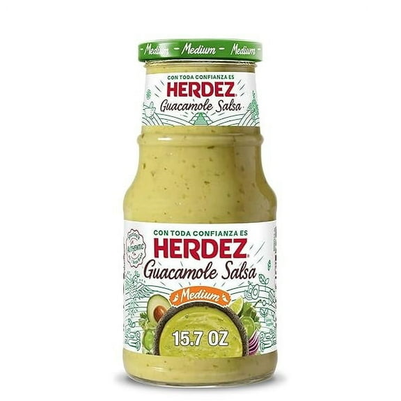 Herdez Guacamole Salsa, Medium, 15.7 oz