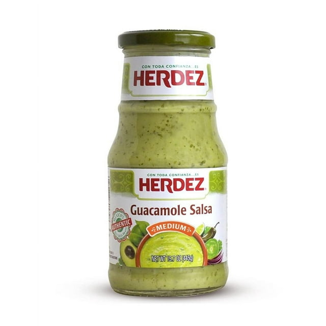 Herdez Guacamole Salsa, Medium, (Pack of 10)