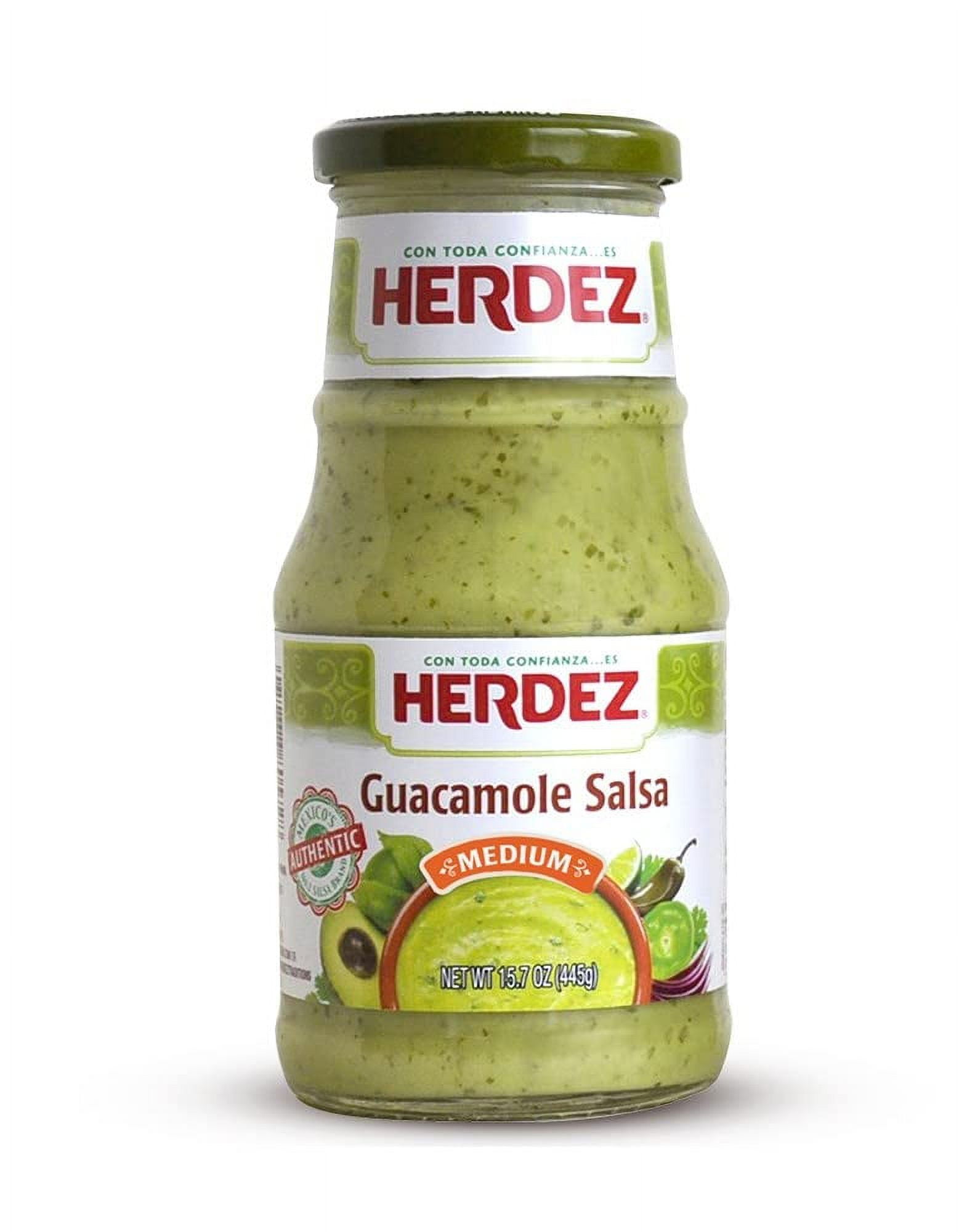 Herdez Guacamole Salsa, Medium, (Pack of 12)