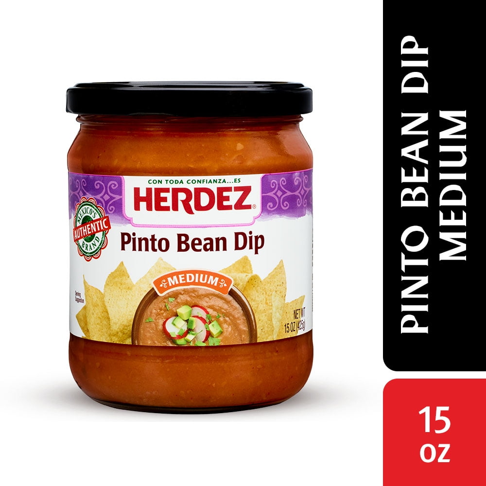 Herdez Pinto Bean Dip, Medium, 15 Oz