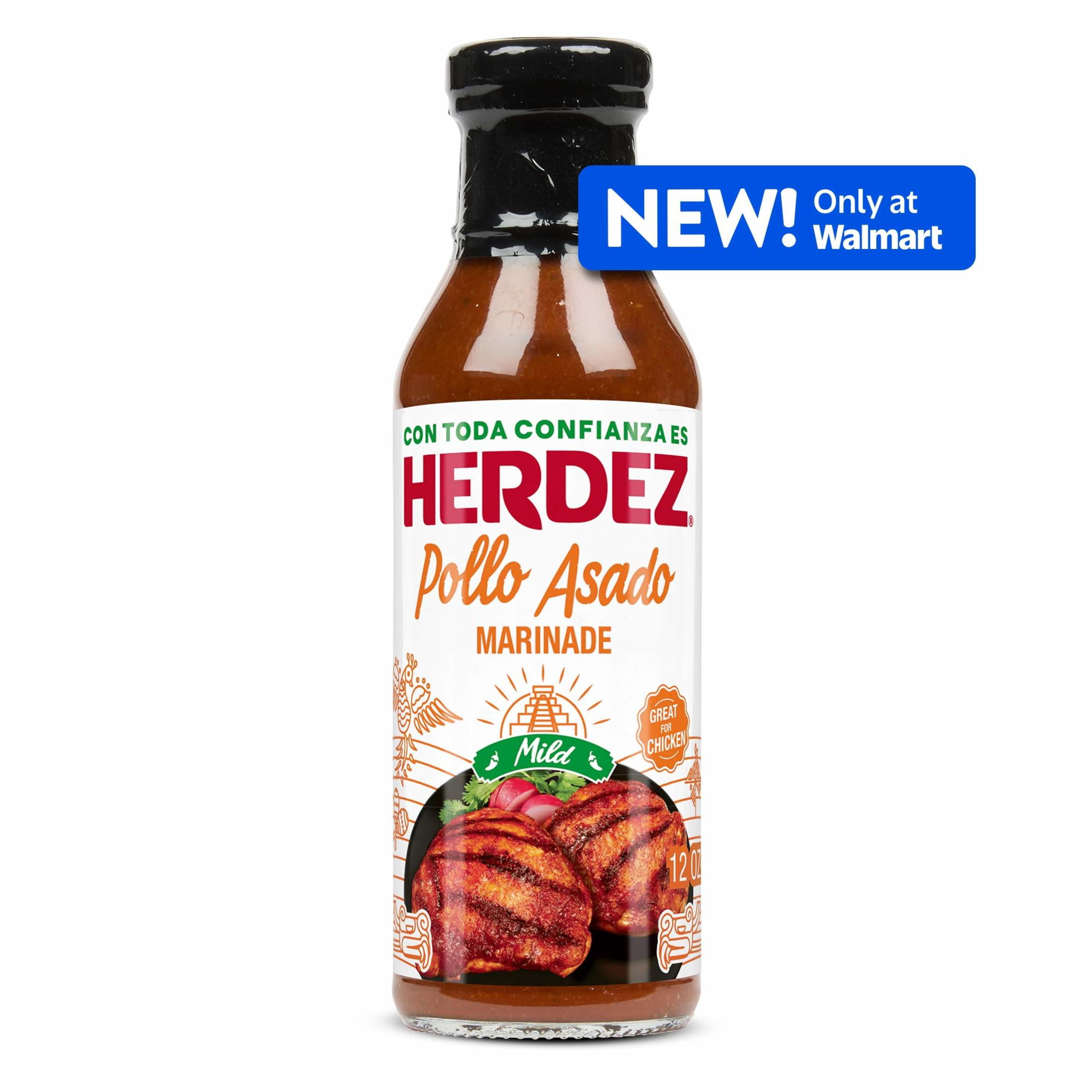 HERDEZ  Pollo Asado Marinade Mild, Marinade, 12oz Glass Bottle