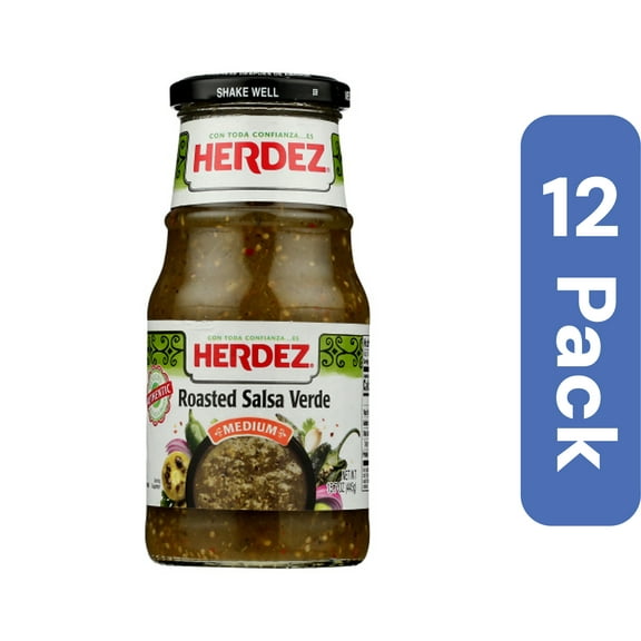 Herdez Roasted Green Salsa 15.7 oz (Pack Of 12)