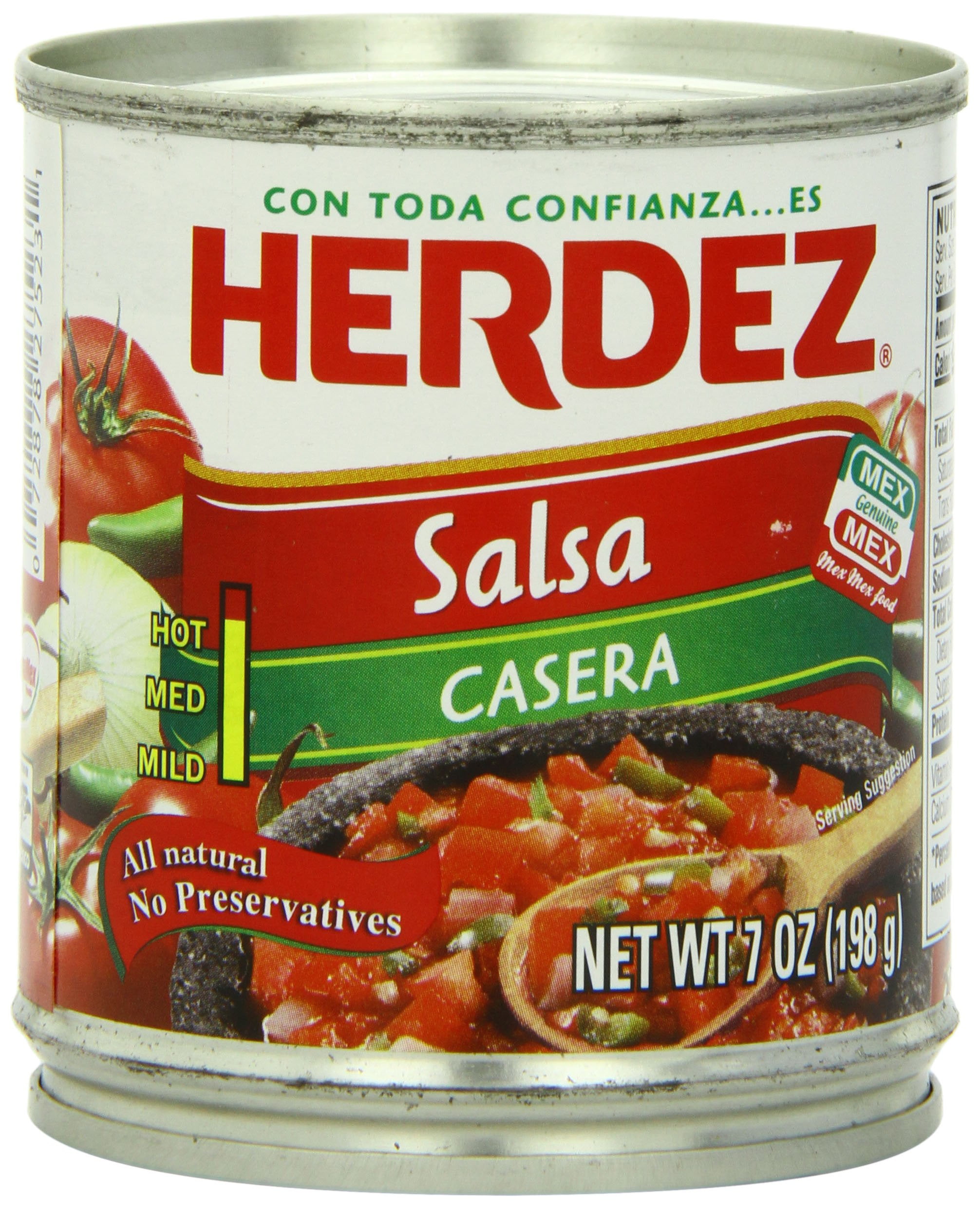 Herdez Salsa Casera, 7Ounce Cans (Pack of 10)