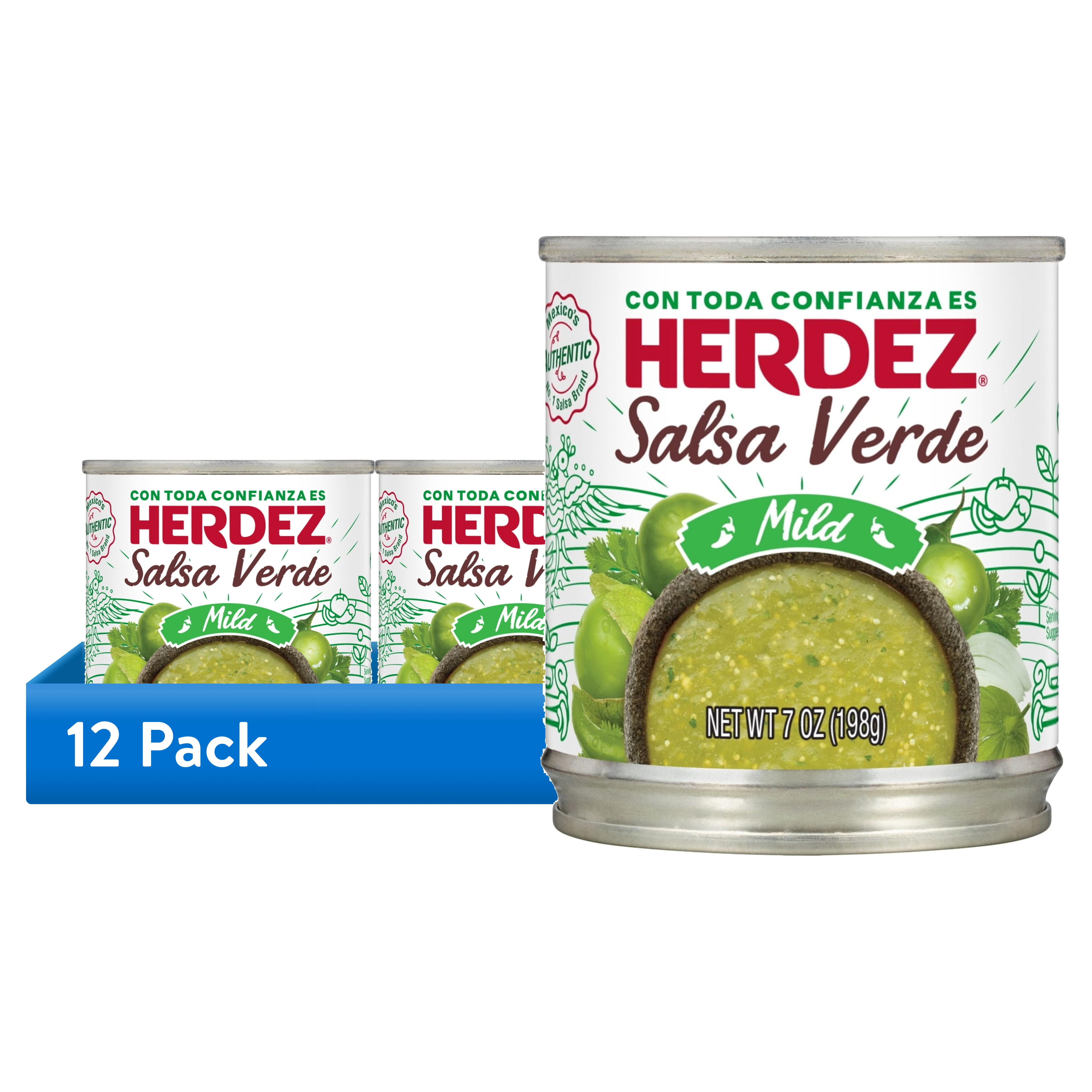 12 pack) HERDEZ Salsa Verde Mild, Shelf Stable, 7 oz Steel Can