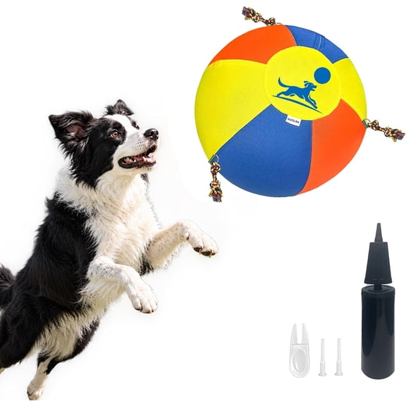 Herding Ball for Dogs 22 Inch Interactive Large Dog Ball with Handles Durable Outdoor Training Dog Toy for Medium to Large Dogs Corgis Australian Shepherd Cattle Dog Border Collie & Horses-3DHB3