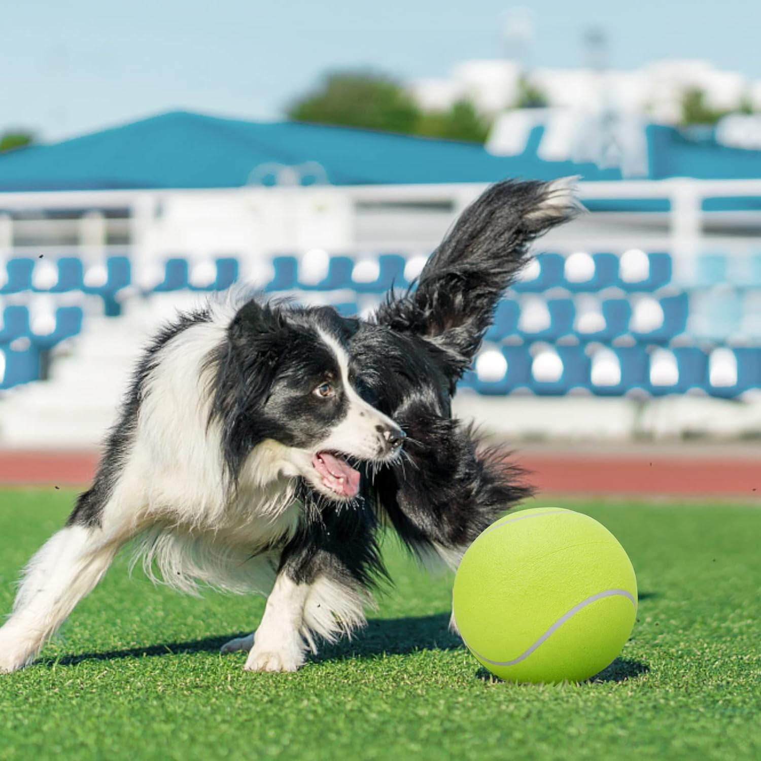 Herding Ball for Dogs 9.5 inch Oversize Giant Tennis Ball Dog Tennis Ball Large Pet Chew Toy for Outdoor Indoor Sports Dog Ball Gift Pet Instincts Interact Fetch Balls Walmart