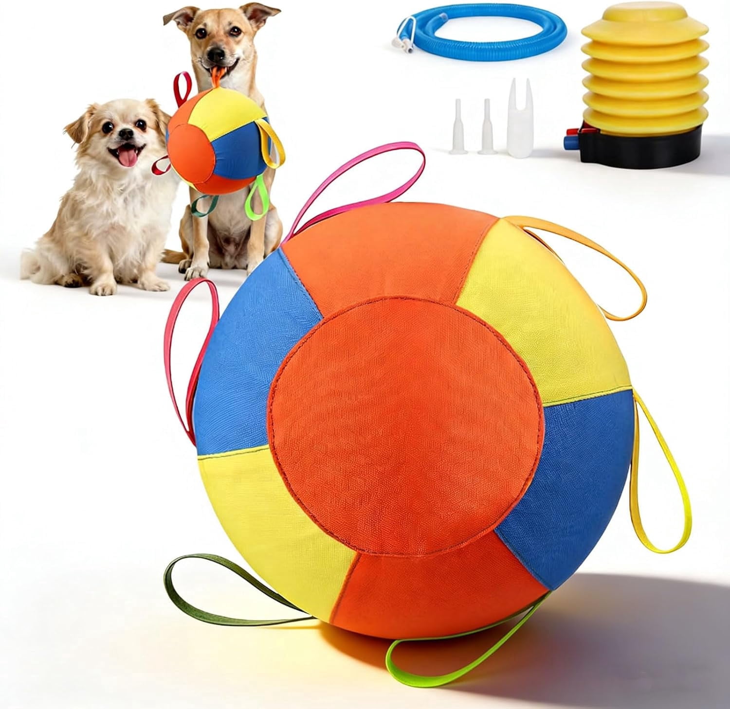 Herding Ball for Dogs & Horses, 10/18/22 Inch Jumbo Exercise Ball, Tear-Resistant Inflatable Play Toy for Herding Instinct Training, Durable Outdoor Pet Toy for Large Breed Dogs & Horses