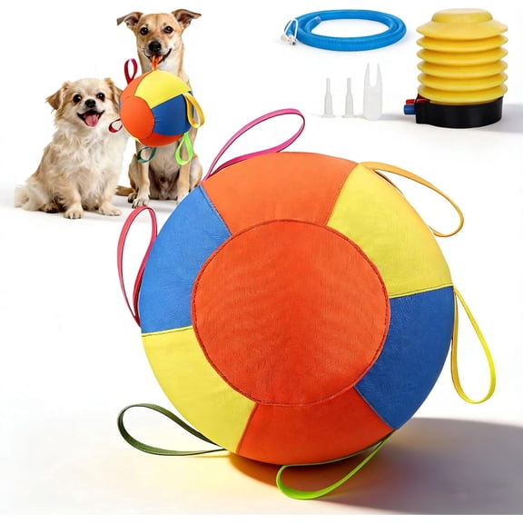 Herding Ball for Dogs & Horses, 10/18/22 Inch Jumbo Exercise Ball, Tear-Resistant Inflatable Play Toy for Herding Instinct Training, Durable Outdoor Pet Toy for Large Breed Dogs & Horses