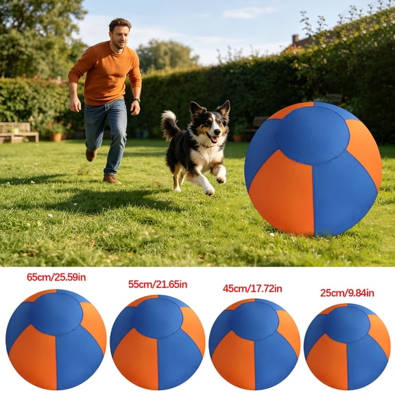 Herding Ball For Dogs- Tear-Resistant Inflatable Toy,Durable Exercise Ball For Large Pets,Xs