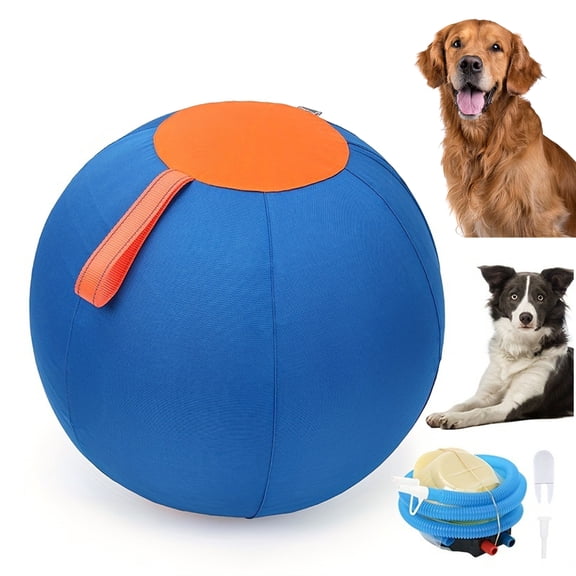 Herding Ball for Dogs, Giant Dog Ball for Outdoor Herding Play, Inflatable Herding Ball (Small)