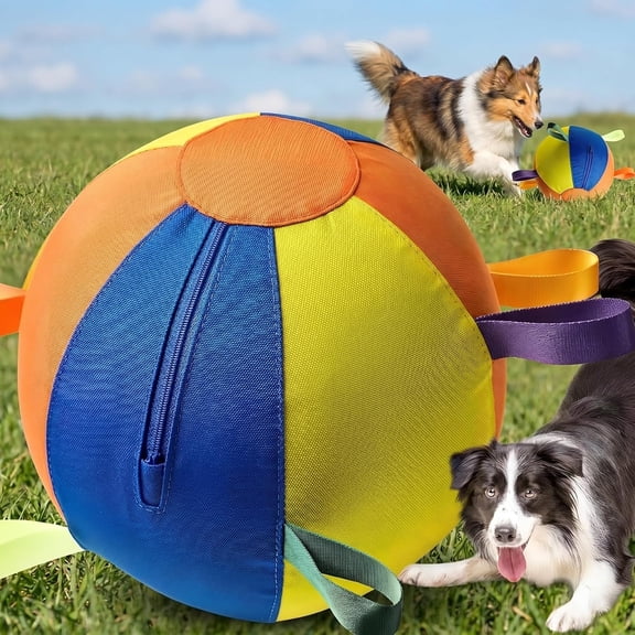 Herding Ball for Dogs Indestructible Jolly Ball for Large Active Breeds Inflatable Outside Toy