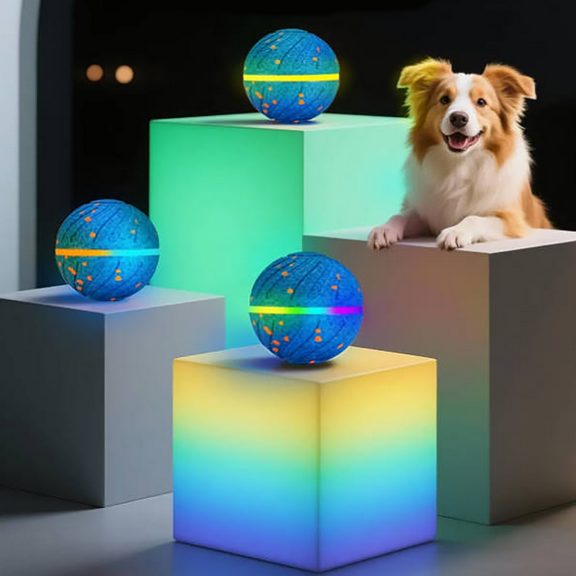 Herding Ball for Dogs – Interactive Dog Toys Dog Ball to Keep Dogs Busy Smart Play Toy(Blue)