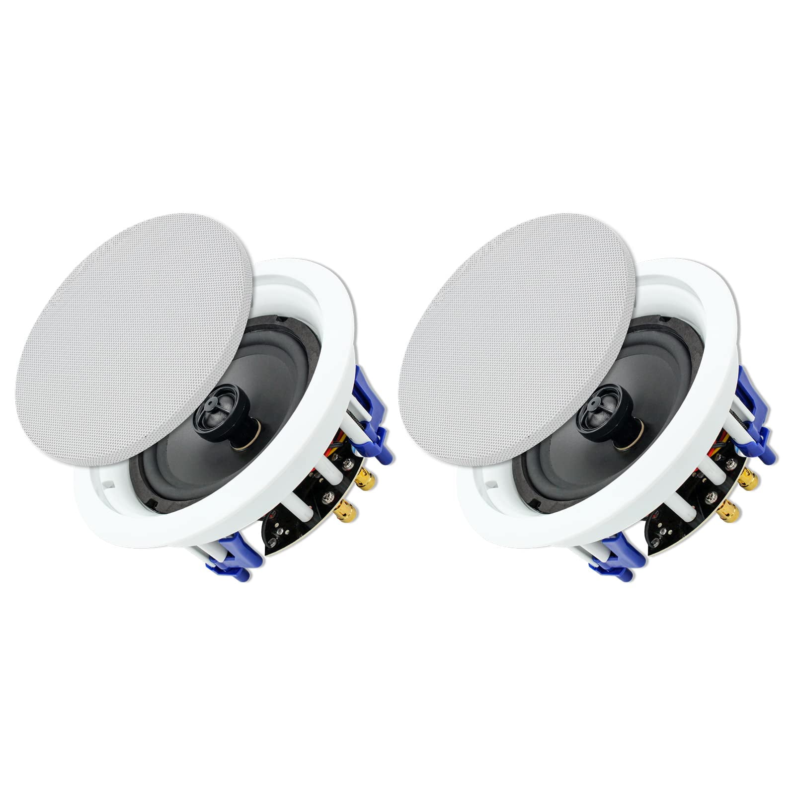Herdio Passive Ceiling Speakers 6.5 Inch, 320W 2Way Round Flush Mount