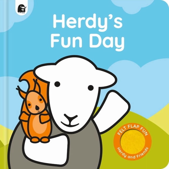 Herdy and Friends: Felt Flaps Herdy's Fun Day, (Board Book)
