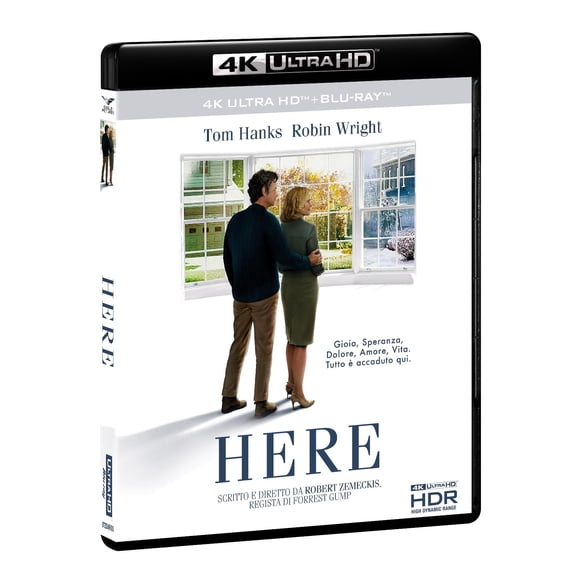 Here - 4K (Bd 4K + Bd Hd) (4K Ultra HD) Tom Hanks Robin Wright Paul Bettany Kelly Reilly