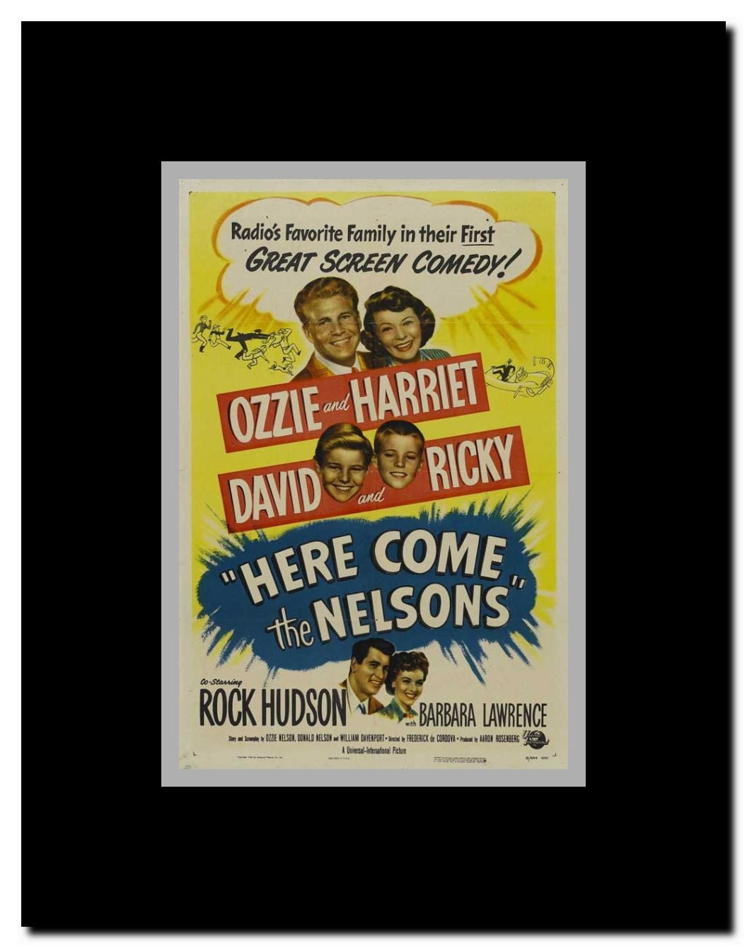 Here Come the Nelsons Framed Movie Poster
