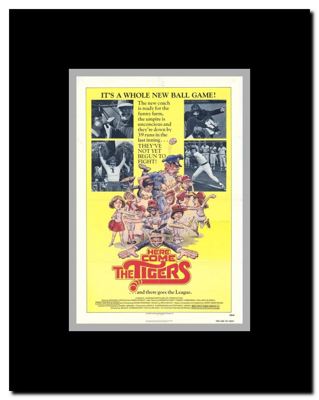 Here Come the Tigers Framed Movie Poster
