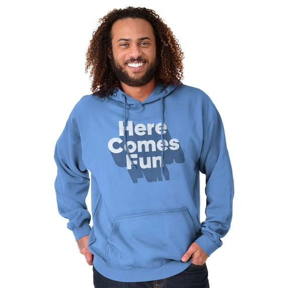 Here Comes Fun Energetic Hoodie Sweatshirt Women Men Brisco Brands M