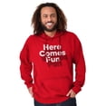 thumbnail image 1 of Here Comes Fun Energetic Hoodie Sweatshirt Women Men Brisco Brands X, 1 of 6