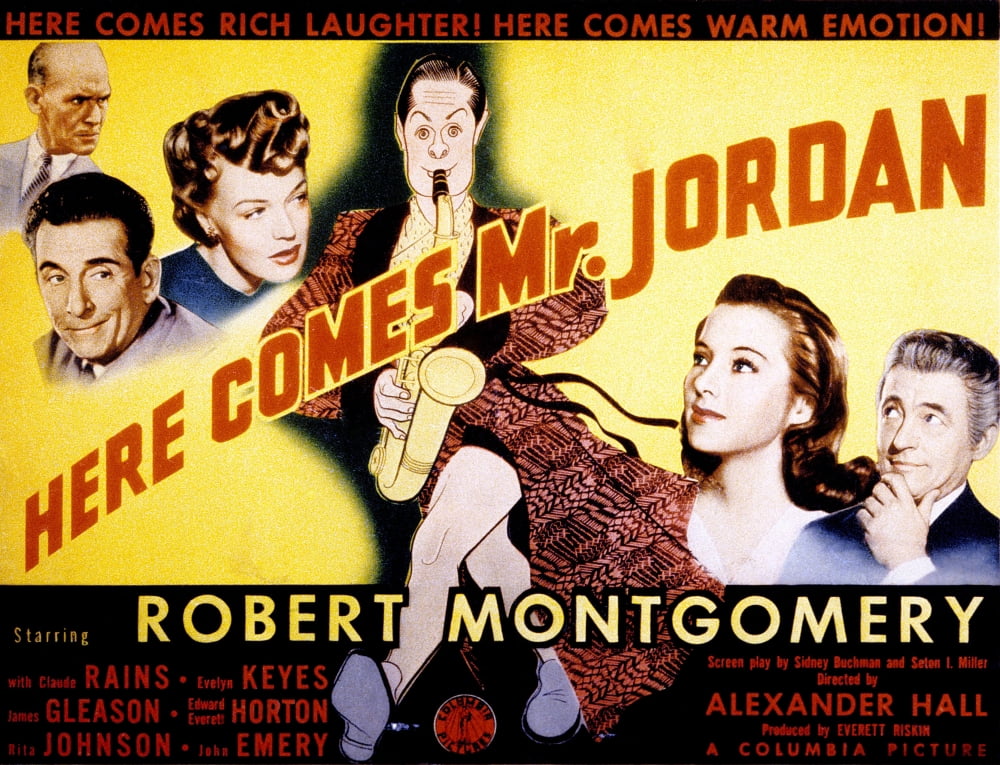 Here Comes Mr Jordan Canvas Art - (28 x 22)