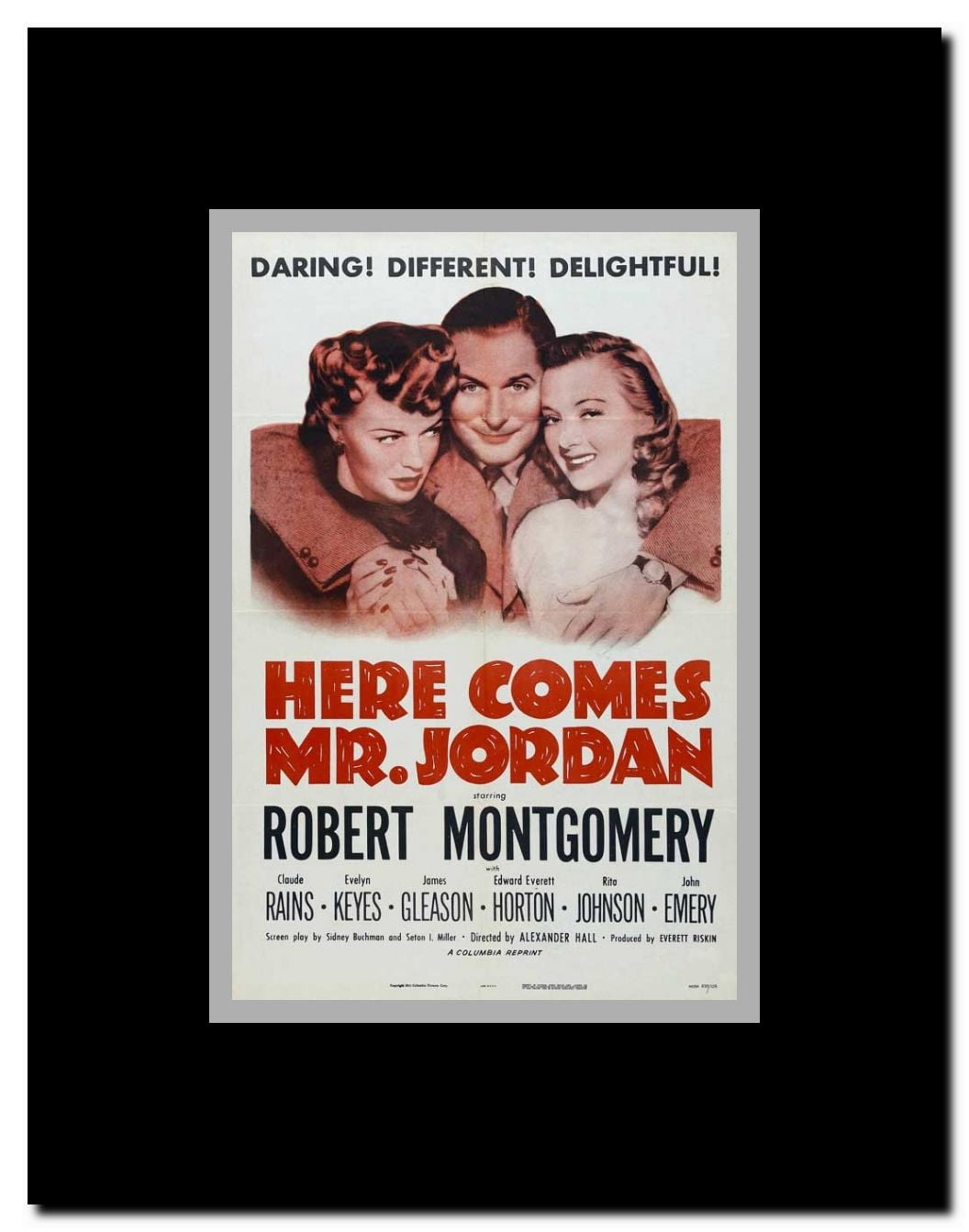 Here Comes Mr. Jordan Framed Movie Poster